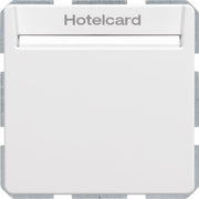 Berker - Taster Relais-Schalter Hotelcard 16406099 polarweiß samt