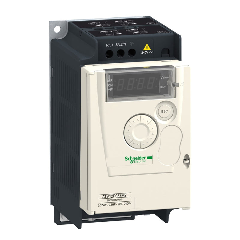 Schneider Electric - Frequenzumrichter =< 1 kV Frequenzumrichter 1ph. ATV12P037M2 0,37kW 230V IP20