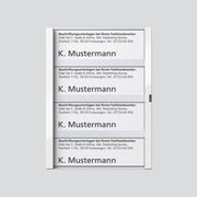 Siedle&Söhne - Zubehör/Ersatzteile für Türkommunikation Namensschild ws-hgl 200029960-00 f. TM612-4/BTM650-04 − 1 Stück
