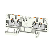 Weidmüller - Durchgangs-Reihenklemme Klemme A4C 2.5 LTGY PUSH IN, 2.5 mm² − 100 Stück