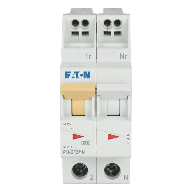Eaton - Leitungsschutzschalter PLI-D13/1N D 13A, 1p+N Steckkl