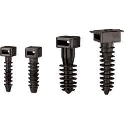 Panduit - Befestigungssockel und -element für Kabelbinder Steckbefestigung MPMS19-C0 sw 4,8mm Lochdurchm. − 500 Stück