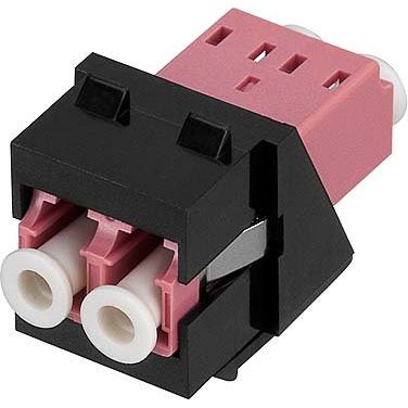Rutenbeck - LWL-Kupplung LC-D Keystone Modul KMK-LC-D OM4 vio sw MM, OM4 vio, sw − 1 Stück by Rutenbeck
