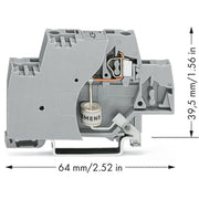 WAGO - Bauelement-Reihenklemme Klemme 280-503/281-581 − 50 Stück