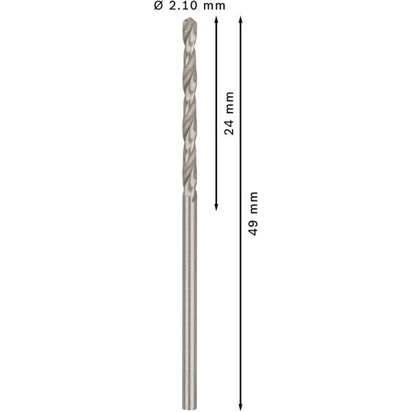 Bosch - Bohrer PRO Metal HSS-G 2608585475 Spiralbohrer 2,1 x