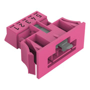 WAGO - Geräteanschluss für steckbare Gebäudeinstallation Snap-In-Stecker 890-795 5-polig,Kod. B,pink − 50 Stück