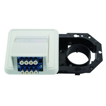 Telegärtner - Kommunikationsanschlussdose LWL LWL-Anschlussdose OAD 100022454 m. 2xLC Quad