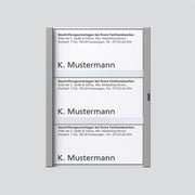 Siedle&Söhne - Zubehör/Ersatzteile für Türkommunikation Namensschild titan-met kpl 200029793-00 f.TM 612-3 TM − 1 Stück