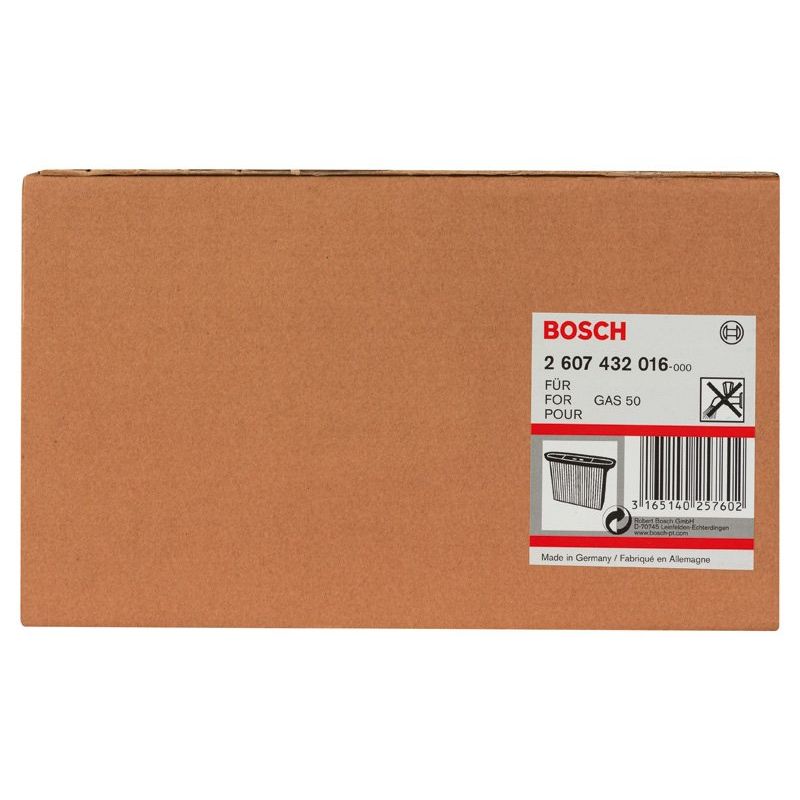 Bosch - Zubehör/Ersatzteile für Bodenpflege Zellulose-Faltenfilter, 2607432016 8600 cm² 257 x 69 x
