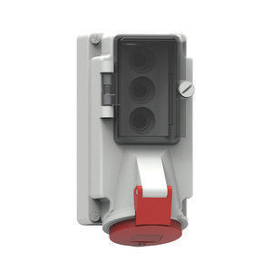 Bals Elektrotech - CEE-Steckdose abschaltbar, abgesichert (IEC 60309) Wandsteckdose GT abgesich. 158 16A 4p 400V 6h IP44