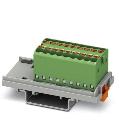 Phoenix Contact - Durchgangs-Reihenklemme Verteilerblock PTFIX 18X1,5-NS35 GN − 20 Stück