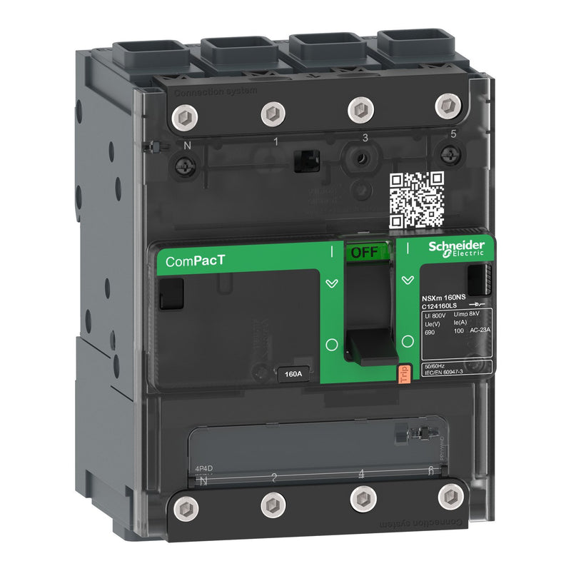 Schneider Electric - Lasttrennschalter ComPacT C114100LS NSXm NA, 4P, 100 A