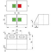 Schmersal - Magnetischer Näherungsschalter Magnetschalter BP 31