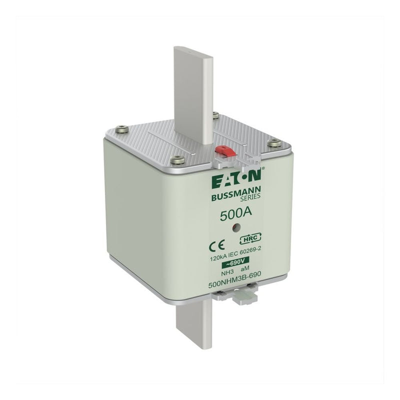 Eaton - Messersicherung Sicherungseinsatz Nieders. 500NHM3B-690 500A AC 690V 120kA − 3 Stück