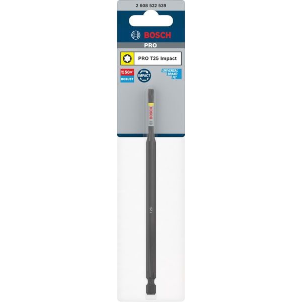 Bosch - Bit PRO Impact 2608522539 Bit, T25, 150 mm