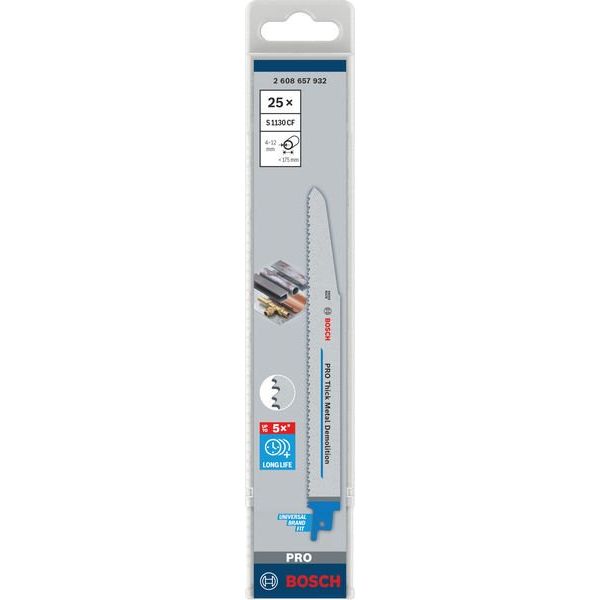 Bosch - Säbelsägeblatt PRO Thick Metal Demolition 2608657932 S1130CF
