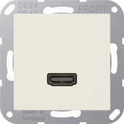 Jung - Multifunktions-Anschlussdose Multimedia-Anschluss ws MA A 1112 HDMI m.Tragring