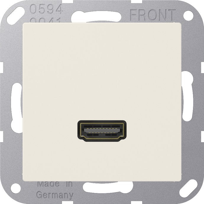 Jung - Multifunktions-Anschlussdose Multimedia-Anschluss ws MA A 1112 HDMI m.Tragring