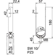 OBO Bettermann - Bügelschelle BS-W2-K-52 FT 6-52mm − 25 Stück
