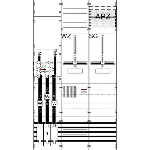 Striebel&John - Zählerfeld Komplettfeld WF39KK41 mit Zählerkreuz