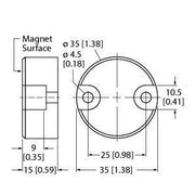 Turck - Einzelpositionsschalter Codierter Magnet SI-MAG3MM f. magnet. Schalter