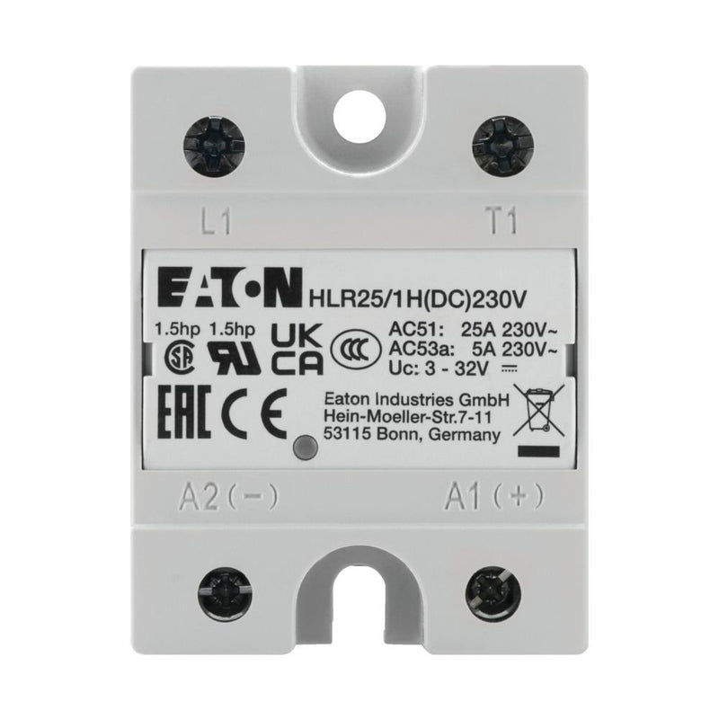 Eaton - Halbleiterrelais Halbleiterrelais, Hockey HLR25/1H(DC)230V Puck, 1-phasig, 25 A