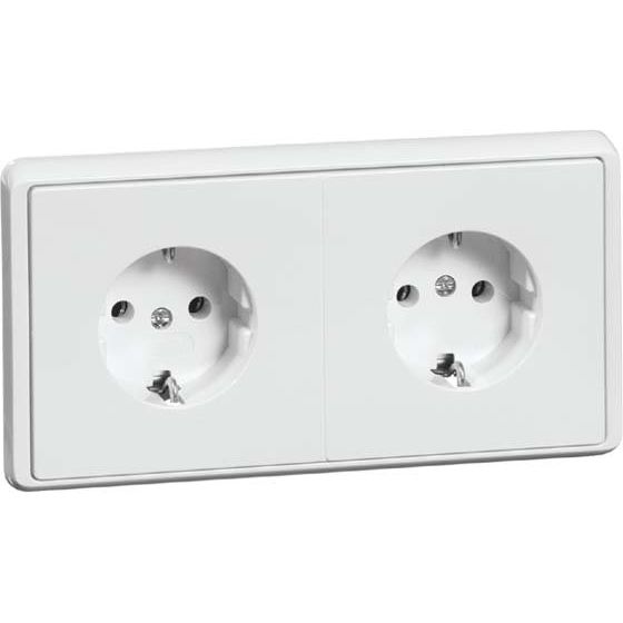 Peha - Schalter-/Steckdosenkombination Steckdose 2f.rws D 95.6512/3.02
