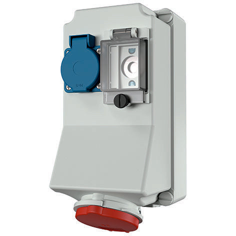 Mennekes - CEE-Steckdosen-Kombination (IEC 60309) Steckdosen-Kombination 97990 16A,5p,Schuko,D01/1p