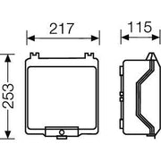 Hensel - Leergehäuse KG 9003 217x253x115mm