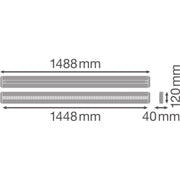 Ledvance - Decken-/Wandleuchte LED-Anbauleuchte LNINDVD140025W 4K EM 4000K