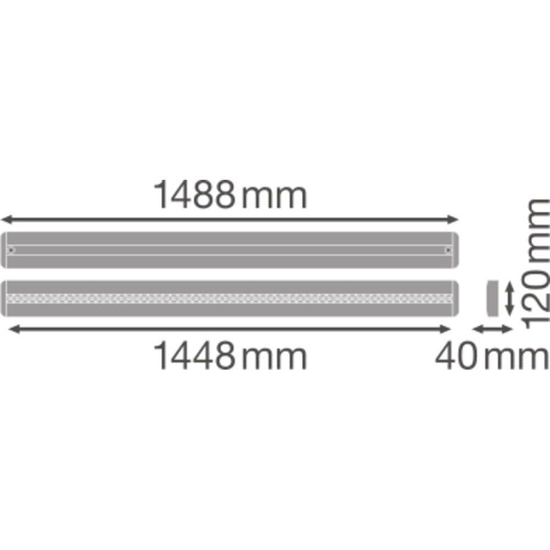 Ledvance - Decken-/Wandleuchte LED-Anbauleuchte LNINDVD140025W 4K EM 4000K