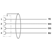 Phoenix Contact - Konfektioniertes Sensor-Aktor-Kabel Netzwerkkabel NBC- 1,0-93B/FSD SCO