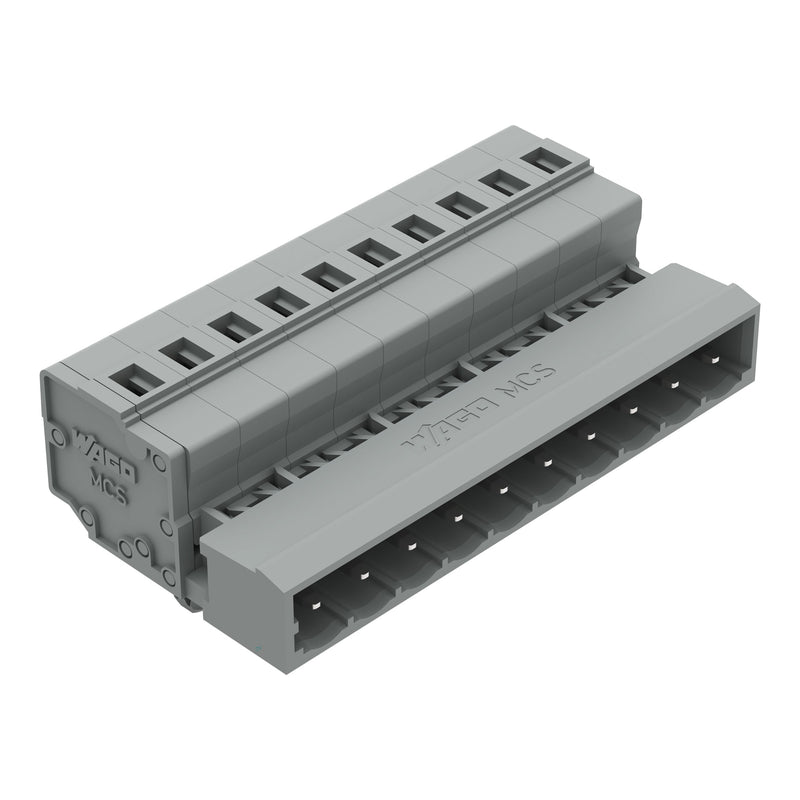 WAGO - Kabelsteckverbinder für Leiterplattensteckverbinder 1-Leiter-Stiftleiste 231-610/018-000 CAGECLAMP,2,5mm²,gr − 50 Stück
