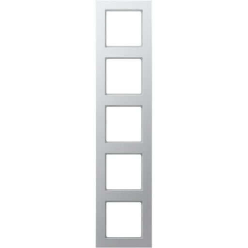 Jung - Abdeckrahmen Rahmen 5-fach alu AC 585 AL waage/senkrecht