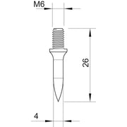 OBO Bettermann - Gewindedübel Einschlagdübel 903 18 G M6 L18mm galv. vz − 100 Stück