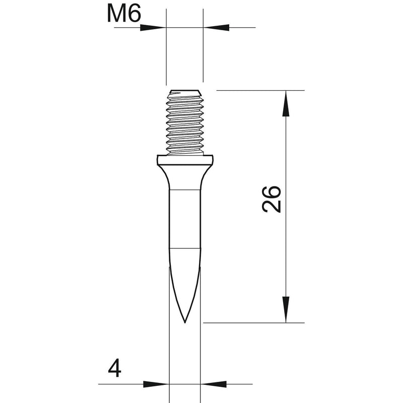 OBO Bettermann - Gewindedübel Einschlagdübel 903 18 G M6 L18mm galv. vz − 100 Stück