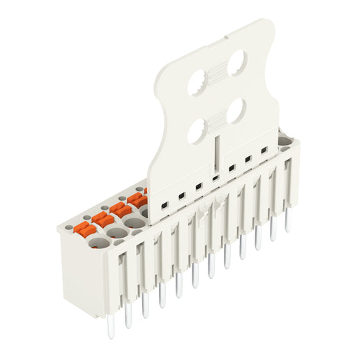 WAGO - Leiterplattensteckverbinder 1-Leiter-THT-Federleiste 2091-1162 CAGE CLAMP,lichtgrau − 50 Stück