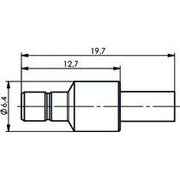 Telegärtner - Koax-Steckverbinder SMB-Kabelstecker cr/cr AU 100024858 G8 (RD-316) − 5 Stück