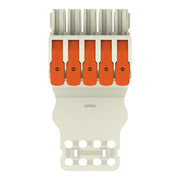 WAGO GmbH & Co. KG - Ein- und mehrpolige Klemmenleiste 1-Leiter-Federleiste Hebel 832-1105/335-000 Push-inCAGECLAMP,lgr − 10 Stück