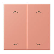 Jung - Abdeckung/Bedienelement für Installationsschalterprogramme Wippe mit Pfeilsymbolen LC 102 P 233 locre rouge moyen