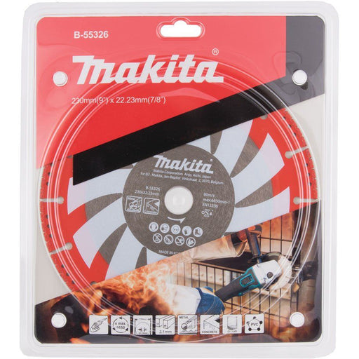 Makita - Trenn-/Schleifscheibe Diamantscheibe B-55326 230mm Rettung