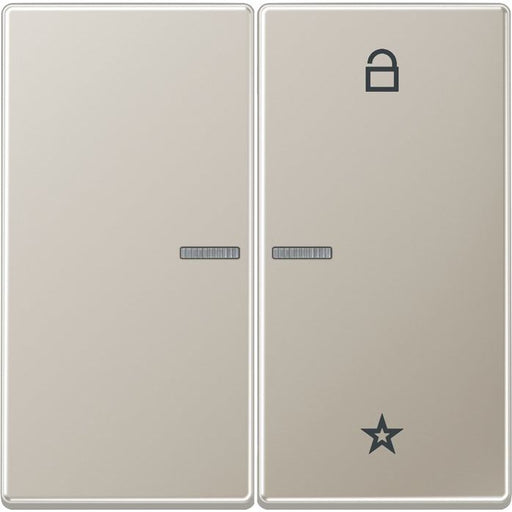 Jung - Bedienelement intelligent eNet Funk-Steuertaste FM ES 1701 2fach, Edelstahl