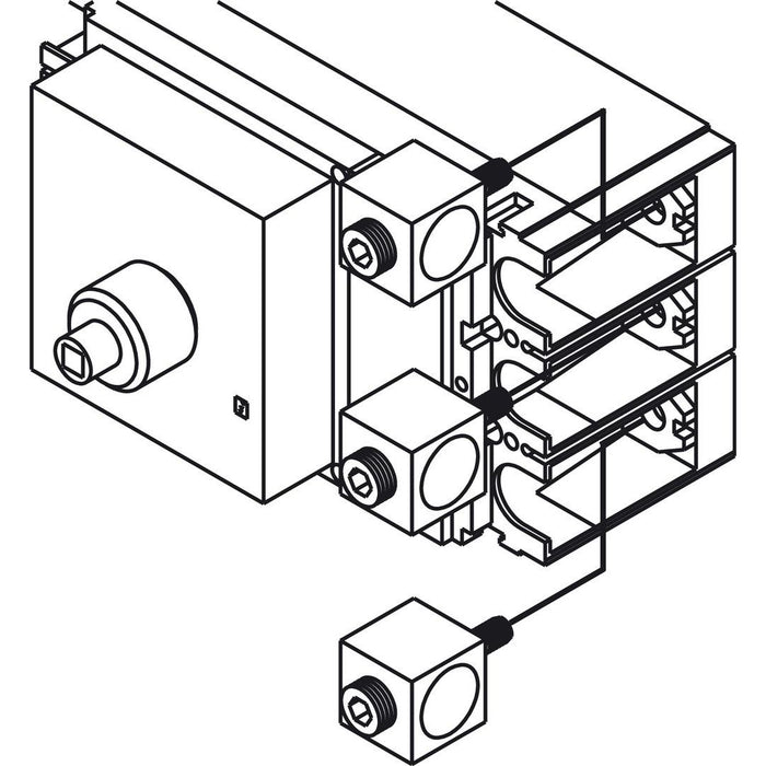 Hensel - Verteilerbaugruppe Klemmen Direktanschlußklemme MK 0108 − 1 Stück
