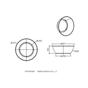 Philips Lighting - Mechanisches Zubehör/Ersatzteile für Leuchten Reflektor Highbay Re #75379299