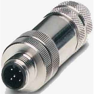 Phoenix Contact - Rundsteckverbinder, feldkonfektionierbar (Industriesteckverbinder) Rundstecker M12 SACCM12MS5CONPG7SH 5polig, geschirmt