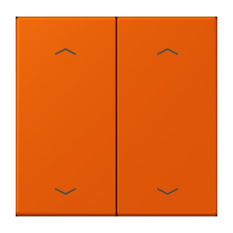 Jung - Abdeckung/Bedienelement für Installationsschalterprogramme Wippe mit Pfeilsymbolen LC 102 P 260 orange vif