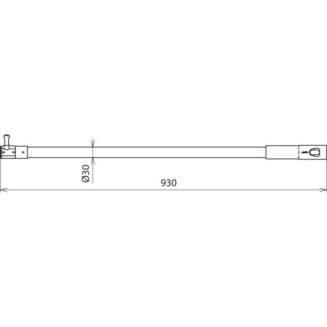 DEHN - Zubehör/Ersatzteile für Sicherheitsgeräte Schaltstangenkopf SSK 36 STK 930SN7689 m. Steckkup. L 930mm