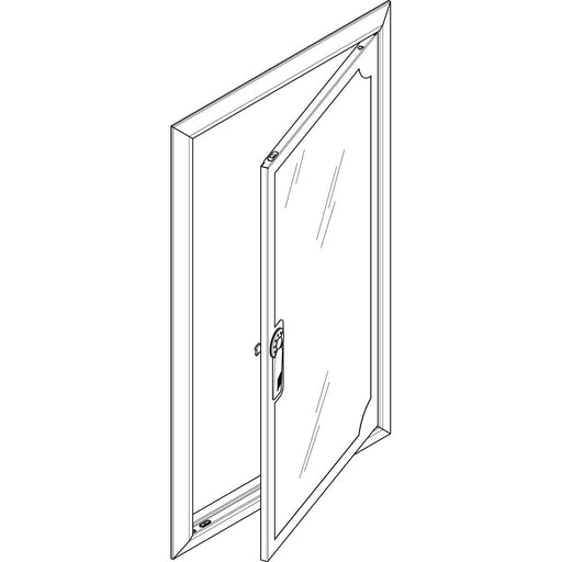 ABN - Tür/Bedientableau (Schaltschrank) Blendrahmen mit Sichttüre GBRU25TS f.Flachvert.,2x5reih