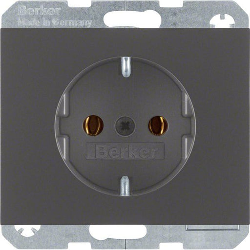 Berker - Steckdose SCHUKO-Steckdose 47157006 anthrazit matt, lack