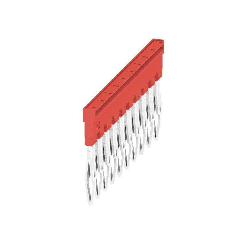 Weidmüller - Querverbinder/Brücker für Reihenklemme Querverbinder ZQV 2.5N/10 RD Z-Reihe, Polzahl: 10 − 20 Stück